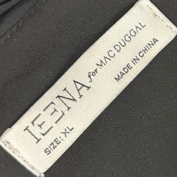 Mac Duggal Surplice Ruched Midi Dress XL Black NEW - Picture 5 of 6